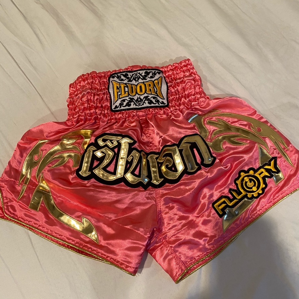 FLOURY brand Muay Thai shorts - light pink